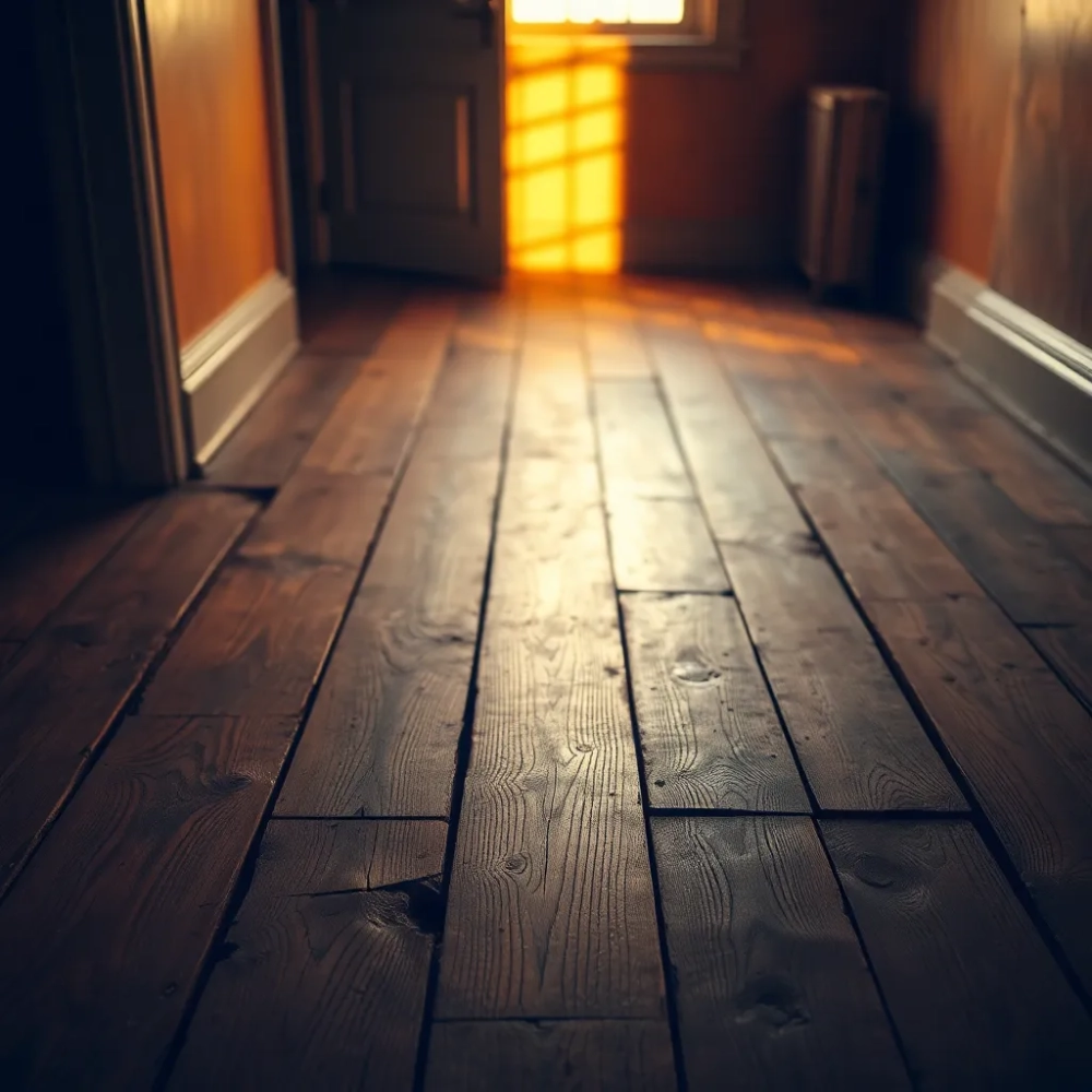 Podłoga w starej kamienicy