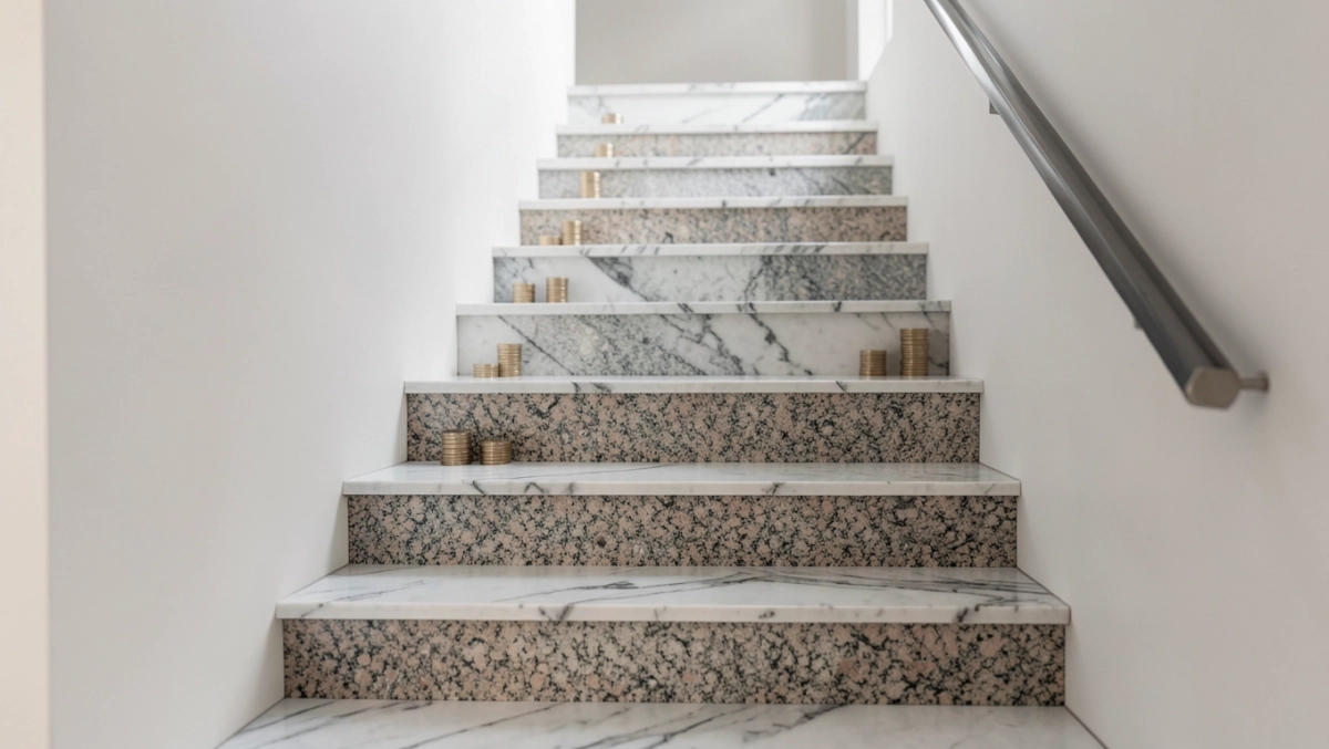 Schody z kamienia wewnętrzne cena