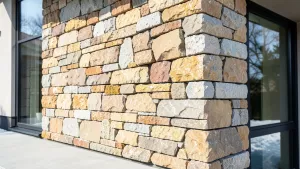 elewacja z kamienia łupanego