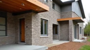 Układanie kamienia elewacyjnego na zewnątrz