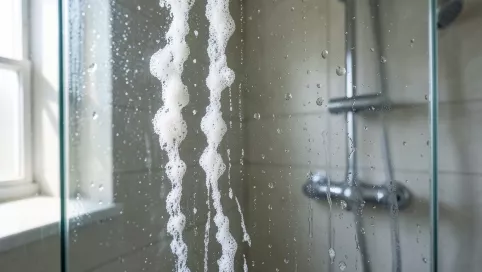 jak wyczyścić kabinę prysznicową z kamienia